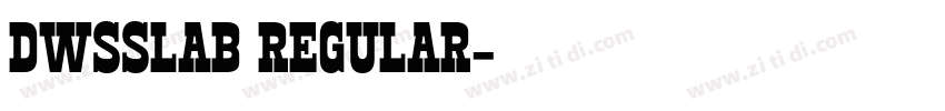 DWSSlab Regular字体转换